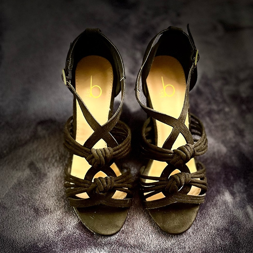 41# Black Strappy Women's Sandals